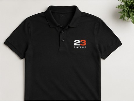 23 Finverse branded polo shirts