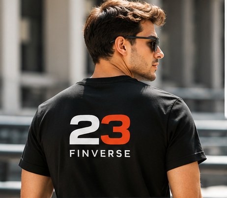 23 Finverse branded branded t-shirts